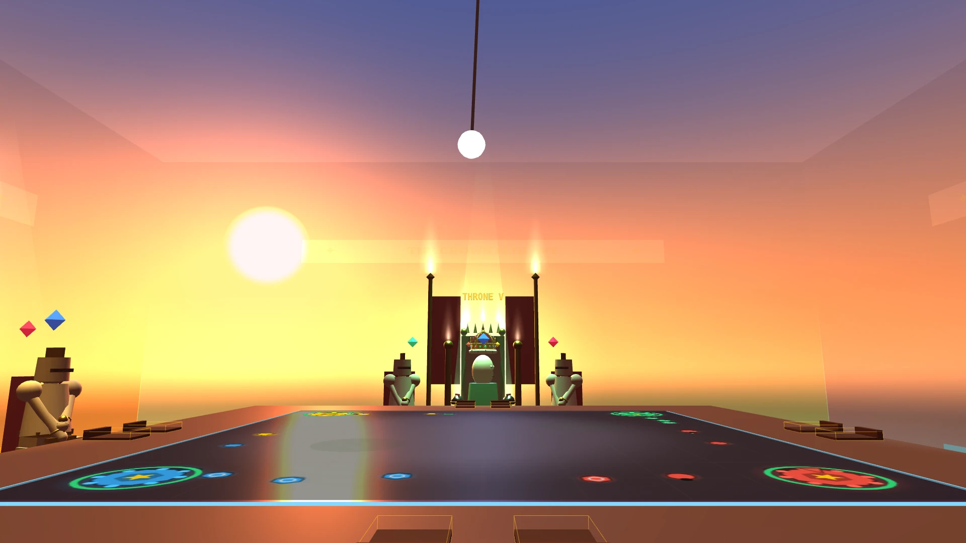 Regentie — throne at sunset